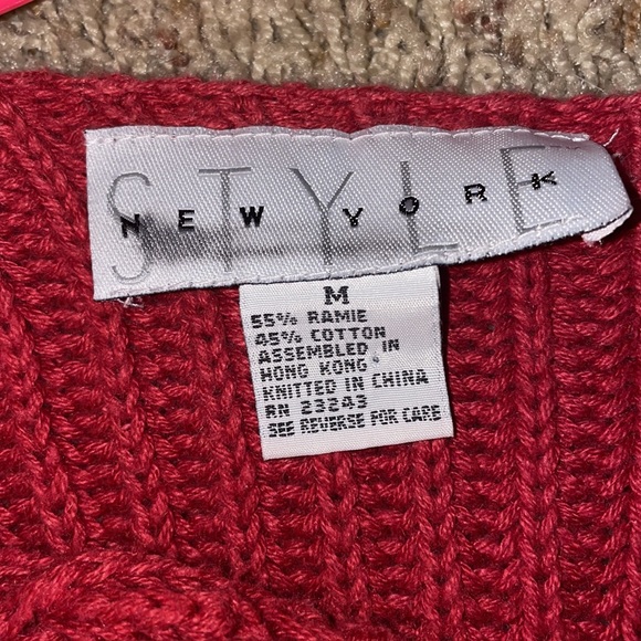 Style NewYork Chunky red sweater - Picture 2 of 4